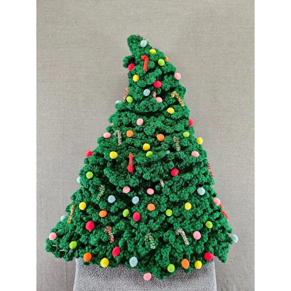 Handmade vintage Crochet Christmas Tree Ornaments Festive Holiday Accessory